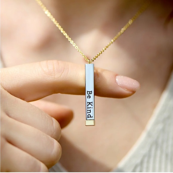 NIB Sold Out Be Kind…of a Bi❤️ch - Hidden Message Necklace - Picture 2 of 7